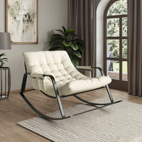 Canapé double inclinable moderne et confortable en cuir 2026 pour adultes, idéal pour chambre et hôtel, usage intérieur, salon