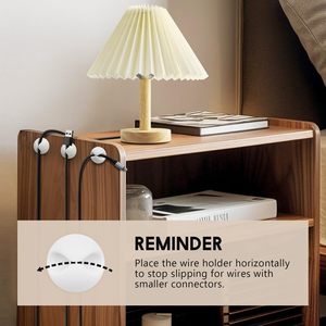 Organizzatore di Cavi Adesivo Regolabile in 3 Misure per Scrivania, Comodino e Auto, Accessori per Consumatori Ningbo - Product Image 4
