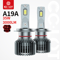 Lampu Kerja LED A19E 35W 3000LM DC12-24V Distributor Supplier Aluminium Aviasi Driver Eksternal Kipas Senyap Lampu Mekanik Garasi