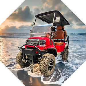 Precio de fábrica 72V Plomo-ácido y litio Street Legal 6 Seat Carros de golf de caza eléctricos - Product Image 6