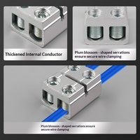 Boîtier de jonction en aluminium pour rail UTJ5, 1 entrée 1 sortie, courant élevé 145A, 50mm, 90 bornes