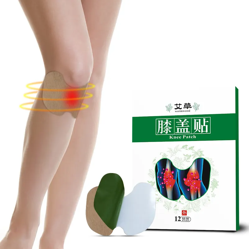 Parche para aliviar el dolor de rodilla, yeso para aliviar el dolor articular a base de hierbas, 10x13cm, rápido y efectivo