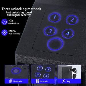 <span class=keywords><strong>Caja</strong></span> <span class=keywords><strong>fuerte</strong></span> de apertura automática para pistola Push Pull con bloqueo de contraseña de teclado biométrico para almacenar pistolas y pistolas - Product Image 3