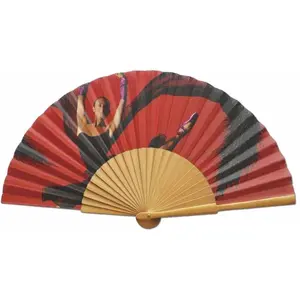 Abanico de madera de algodón, merchandising personalizado - Product Image 2