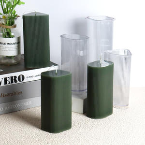 KK110 DIY hecho a mano 3D <span class=keywords><strong>PC</strong></span> vela hacer molde cuadrilátero triángulo ovalado geometría acrílico vela molde <span class=keywords><strong>para</strong></span> hacer velas - Product Image 1