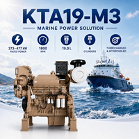 Motor Diésel Marino Refrigerado por Agua Cums Serie K19 KTA19-M3 1800 rpm EPA Tier 2 para Embarcaciones Pesqueras, Barcos de Patrulla y Transbordadores de Pasajeros
