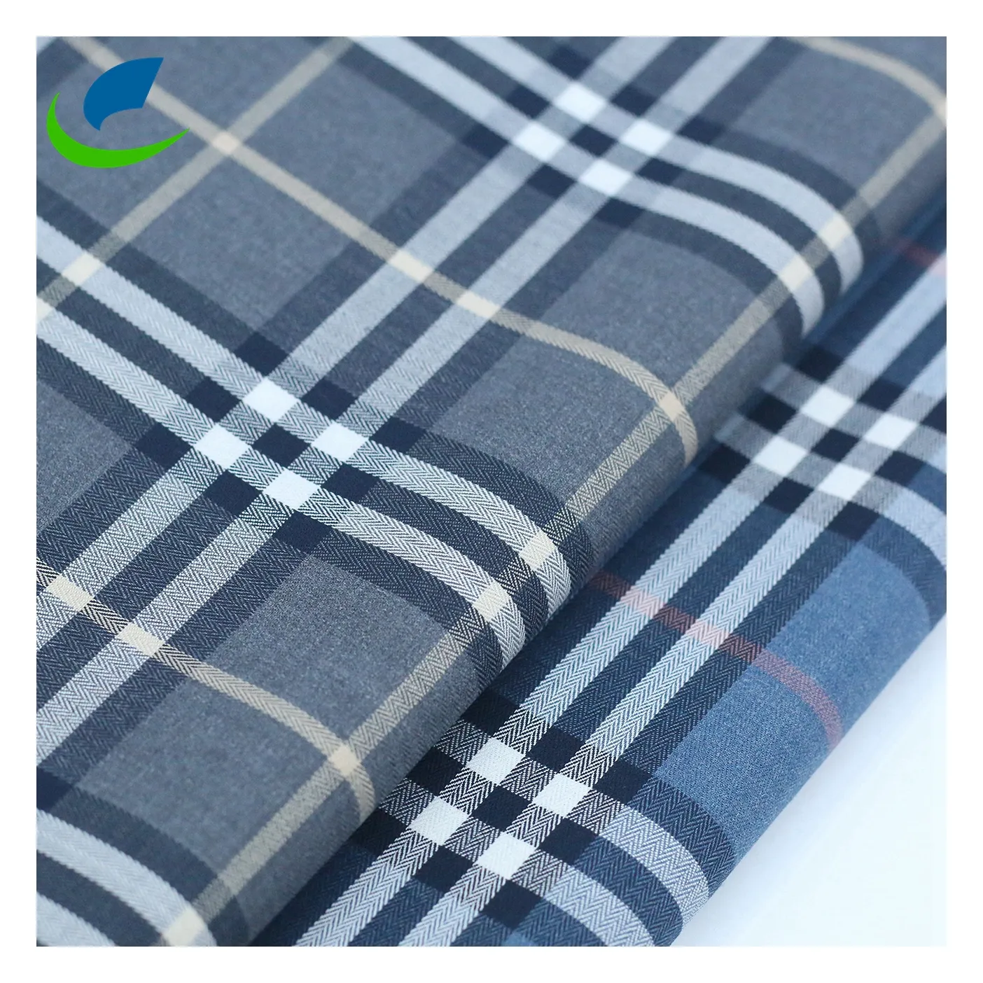 Brand Herringbone Yarn Dyed Spandex Shirts Fabric for Men's Suit Zara Style