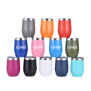 Tazas Térmicas de Viaje Personalizadas con Logotipo, Lindas, de Metal, de 6oz/12oz, en Forma de Huevo, para Café, Termo, Vaso con Tapa - Product Image 1
