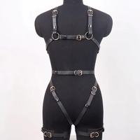 Meilleures ventes : Harnais sexy en cuir PU, Lingerie de bondage corporel pour femme, Porte-jarretelles gothique, Bretelles pour couple, Ceinture sabre