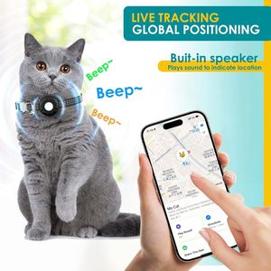 ZFSJTAG <b>Cat</b> <b>GPS</b> <b>Tracker</b> Lightweight Nylon Real-Time Tracking For Pet Monitoring With Ios App Bluetooth Wifi Connection - Product Image 3