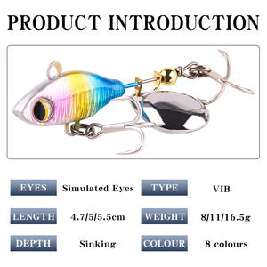 Vib Spinner <b>Lure</b> 8g 11g 16g For Bass And Mandarin Fish Bottom Bait <b>Fishing</b> <b>Lure</b> XY-627 - Product Image 5