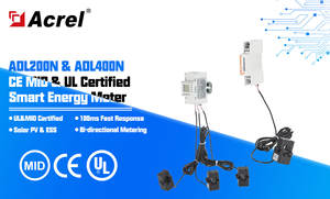 Acrel ADL400N MID CE LCD Display <span class=keywords><strong>3</strong></span> Phase Energy Meter Rs485 modbis-rtu dengan <span class=keywords><strong>3</strong></span> Pcs Open Core Transformer arus 35mm Din Rail - Product Image 2