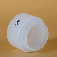 Pot de gommage corporel en plastique blanc mat de 100ml pour soins de la peau poudre libre rouge à lèvres Mascara nettoyant pour le visage usage industriel