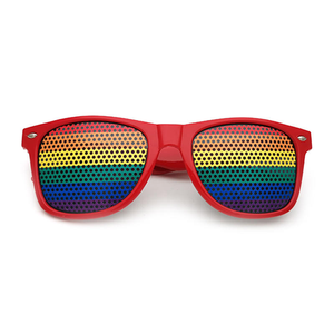 Lgbt arc-en-ciel coeur drapeau lunettes quotidien portant Gay Lesbian Pride icône Badge accessoire unisexe - Product Image 3