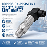 Transmetteur de pression compact à silicium diffusé de haute précision pour la mesure du niveau d'air, d'eau, d'huile, de liquide, de vide et de pression négative