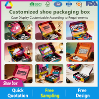 Caja de Color Personalizada de Alta Calidad, Caja de Papel de Color, Empaque de Caja de Color con Ventana Transparente, Caja de Papel de Color para Zapatos, Botas y Zapatos de Diseñador