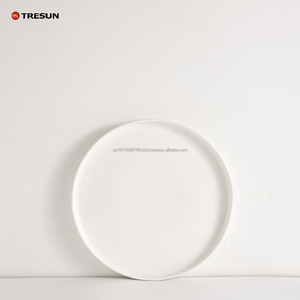 Vajilla de Porcelana Blanca Mate con Relieve, Estilo Contemporáneo y Chic, Resistente al Calor, para Decoración Moderna del Hogar - Product Image 5