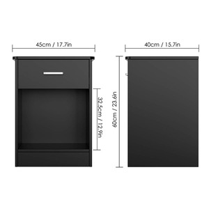 Simple <span class=keywords><strong>Brillant</strong></span> Dernier Design <span class=keywords><strong>Noir</strong></span> Armoires <span class=keywords><strong>De</strong></span> <span class=keywords><strong>Chevet</strong></span> <span class=keywords><strong>Table</strong></span> <span class=keywords><strong>De</strong></span> <span class=keywords><strong>Chevet</strong></span> <span class=keywords><strong>De</strong></span> Meubles <span class=keywords><strong>De</strong></span> Chambre à coucher Moderne - Product Image 4