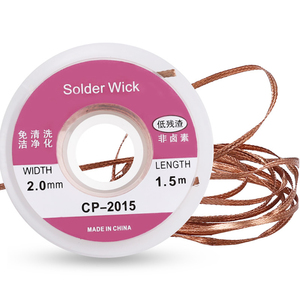 Soldador auxiliar de <span class=keywords><strong>estaño</strong></span>, eliminación de escoria, limpieza de correa de <span class=keywords><strong>estaño</strong></span>, ancho de 2mm de longitud, 1,5 m, alambre de <span class=keywords><strong>estaño</strong></span>, soldador para desoldar - Product Image 4