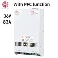 Alimentation électrique à découpage CC 3kW 36V83A avec PFC actif intégré, alimentation régulée à courant constant haute puissance industrielle
