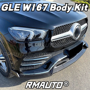 GLE W167 Lip <b>Car</b> Front Bumper Lip Splitter Spoiler <b>Diffuser</b> Body Kit <b>for</b> Mercedes Benz W167 C167 GLE350 GLE450 AMG 2020-2022 - Product Image 4