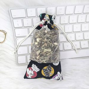 Bolsa de Algodón con Diseño de Ventana Semiabierta de Dibujos Animados, Bolsa para Hierbas, Repelente de Mosquitos Herbal Chino Portátil - Product Image 4