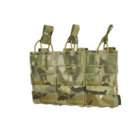 Équipement tactique israélien - Pochette triple pour chargeurs (5.56) compatible avec porte-plaques Chaleco Tactico MU