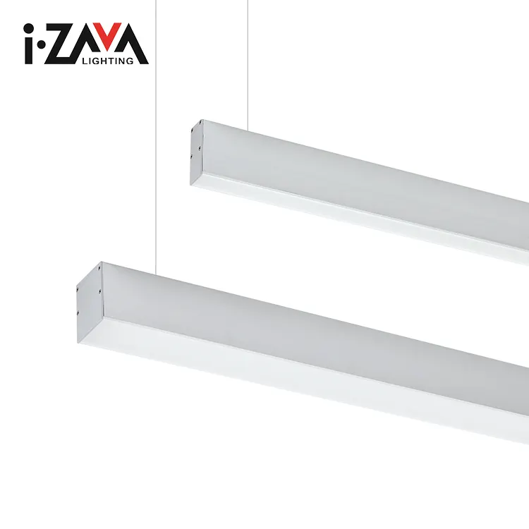 Aluminio Supermercado Oficina 60CM 120CM 24W 48W LED Luz diurna Lámpara fluorescente Tubo