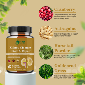 Capsules de détoxification et de réparation rénale de haute qualité : Améliore l'efficacité de nos compléments pour favoriser un soutien sain - Product Image 4