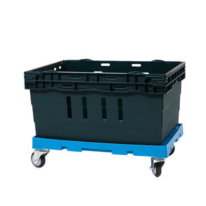 उच्च गुणवत्ता वाले प्लास्टिक शॉपिंग फोल्डेबल हैंड ट्रक कार्ट प्लेटफॉर्म सामग्री हैंडलिंग ट्रॉली - Product Image 6