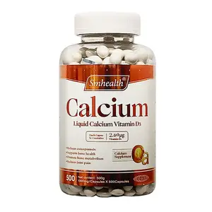 Cápsulas de vitamina D de calcio líquido de muestra gratis