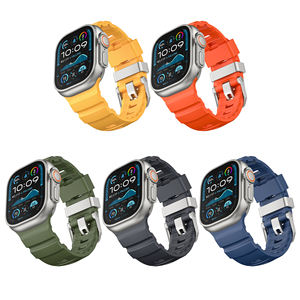Upro Wholesale Waterproof Silicone Strap Sport <b>Watch</b> Band for Man Solo Loop <b>Watch</b> Band for apple 42/44/45/46/49mm - Product Image 1