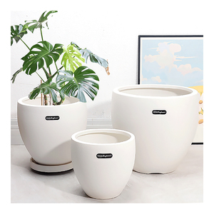 Hot hiện đại Chậu hoa trắng nhựa nhà máy trồng trong nhà ngoài trời nhựa trang trí nồi - Product Image 4