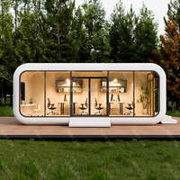 Maison capsule spatiale de luxe Apple Cabin Pod fabriquée en usine Maison capsule à roulettes à assemblage rapide et facile pour le camping