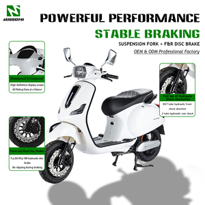 Scooter Eléctrico Retro de 1000W 72V 30AH con Doble Freno de Disco Hidráulico, TCS, NFC, Alarma Remota, Fabricante OEM, 3 Años de Garantía, CE - Product Image 1