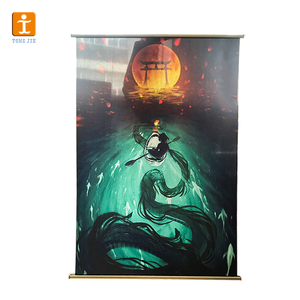 Poster Pubblicitario Personalizzato con Immagini di <span class=keywords><strong>Film</strong></span>, Elementi Quadratici e Rotoli, Striscioni in Tessuto con Asta in Lega PVC - Product Image 6
