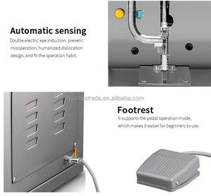 Machine de scellage de sacs automatique à boutonnière continue en acier inoxydable 304 pour l'emballage alimentaire et des boissons, scellage thermique - Product Image 5