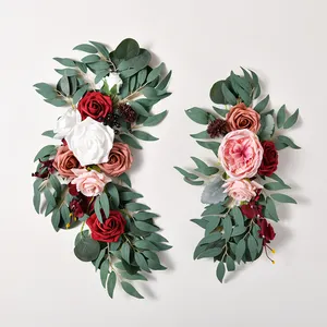 स्वागत ब्रांड लिटेल के लिए 2 आर्क फूलों की शादी की सजावट का कृत्रिम फूल सेट