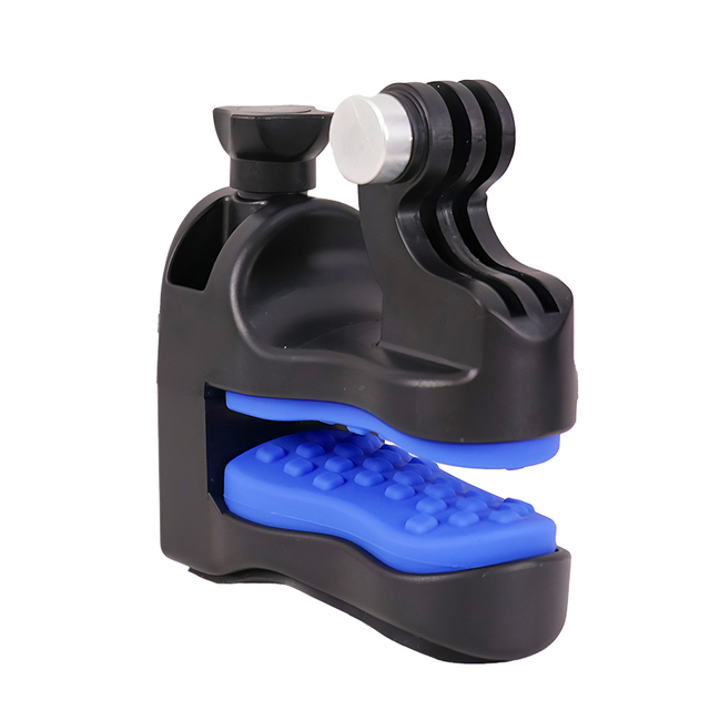 Kaliou Factory Anti-Slip Adjustable Silicone Plastic Motorcycle Helmet Chin Fixed Mount Support for Action Camera