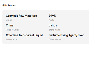 Agente Fijador de Aceite Base para Perfumes de Baja Volatilidad, 99.9% de Pureza, Materia Prima Cosmética, Gran Venta - Product Image 6