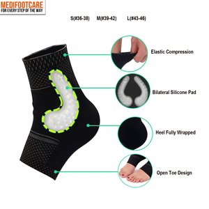 Soporte de Tobillo con Compresión y Gel de Silicona, Soporte para el Arco del Pie - Acelera la Recuperación de Dolores Articulares, Esguinces y Fascitis Plantar - Product Image 2
