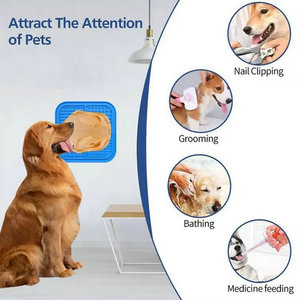 Yuye Wholesale Tapis <span class=keywords><strong>de</strong></span> léchage pour animaux <span class=keywords><strong>de</strong></span> compagnie en silicone <span class=keywords><strong>de</strong></span> 8,5 pouces avec logo personnalisé, distributeur <span class=keywords><strong>de</strong></span> friandises pour chien et mangeoire lente, pour beurre <span class=keywords><strong>de</strong></span> cacahuète et <span class=keywords><strong>bain</strong></span> - Product Image 5