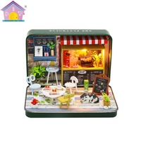 Đồ Chơi Tự Làm Nhà Búp Bê Hộp Sắt Mới Xây Dựng Một Bộ Quà Tặng Nhà Búp Bê
