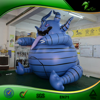 Monstre gonflable géant 3D dessin animé XXXL 3m H Ballon gonflable d'anime japonais pour défilé à l'hélium