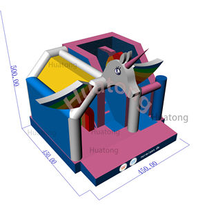 हुएटोंग वाणिज्यिक पीसी इंफ्लैटेबल कैसल बाउंस हाउस कॉम्बो रेनबो स्लाइड स्लिप बच्चों पार्टी के लिए <span class=keywords><strong>inflatable</strong></span> उछाल हाउस - Product Image 4