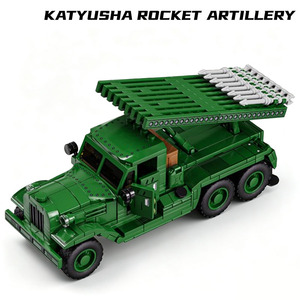 Katyusha <strong>Rocket</strong> Launcher <strong>Model</strong> DIY Building Blocks Toy ABS Plastic Educational WWII Military Vehicle Bricks Toy for Boys - Product Image 5