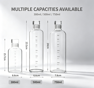 Taza de Viaje de Vidrio Transparente de 750 ml, de Pared Simple, a Prueba de Fugas, con Tapa de Empuje y Tracción, Portátil y Reutilizable, Unisex, para Viajes, Campamentos y Senderismo - Product Image 6