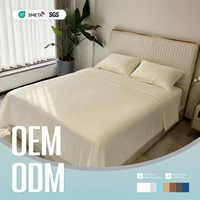 Couette OEM Super Confortable Toutes Saisons 100% Lyocell de Bambou Taille Queen, Rembourrage en Microfibre de Polyester Respirant