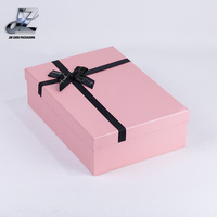 Kotak Kemasan Hadiah Karton Magnetik Pink dengan Logo Kustom, Pita, Bunga, Buket, Fitur Aseptik untuk Hadiah Lilin