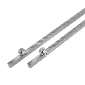 The 45# precision rack and pinion mechanical track supports custom 0.5 modulus straight rack rails